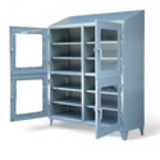 Strong Hold 46-4D-LD-248-SL-CFG Clear View Steel Cabinet | Heavy-Duty Storage Solution