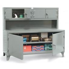 Strong Hold 85-UC-301 Cabinet Height Workstation | Lockable Steel Storage with 3 Compartments