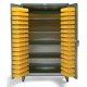 Strong Hold Stainless 4-Shelf Part Bins Cabinet - 46-BS-244-SS