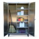 Strong Hold Stainless Steel Broom Closet Cabinet - 36-BC-244-SS