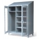 Strong Hold See-Thru Doors Steel Wardrobe Cabinet - 36-LDW-245