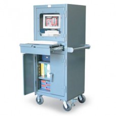 Strong Hold Mobile Computer Cabinet - 25-CC-242-RK-CA