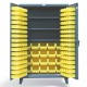 Strong Hold 46-BBS-243 3-Shelf Steel Bin Cabinet – Heavy-Duty Industrial Storage with 164 Bins