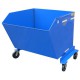 Vestil P-HOP-05 Portable Steel Hopper with 2,000 lb Capacity | 0.5 Yard
