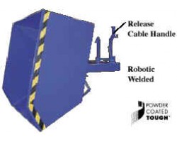 Vestil H-150-LD Low Profile Self-Dumping 1.5 Yard Hopper with 2,000 lb Capacity | 90 Degree Dump