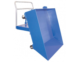 Vestil Low Profile 1/2 Yard Capacity Parts Hopper with 2,000 lb Capacity | HOP-LP-N