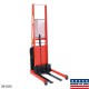 Wesco 261029 Powered Fork Stacker - 1,000 lb Capacity with 64" Lift