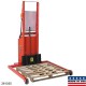 Wesco 261035 Powered Adjustable Span Straddle Stacker - 1,000 lb Capacity, 64" Lift