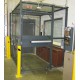 WireCrafters MT2-33HD Corner Driver Security Cage with 3' Hinged Door | 2-Walls Dock