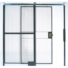 WireCrafters 1-Wall Style 840 Wire Security Cage-16x8-Sliding Door