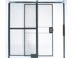 WireCrafters 1-Wall Style 840 Wire Security Cage-7x8-Sliding Door