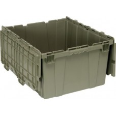 Quantum Attached Lid  Plastic Distribution Container - QDC2420-12