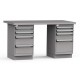 Rousseau Metal LG1201C Workbench - 2 Compact Cabinets