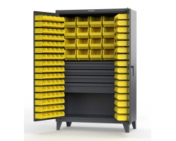 Strong Hold Steel 4 Drawer Bin Cabinet - 46-BBS-241-4DB
