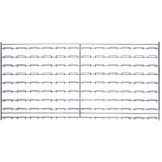 Quantum WLP-1836C Chrome Wire Louvered Panels 