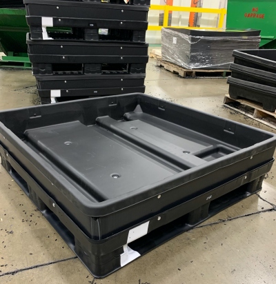 48x40 in Black Thermoformed Pallet, RHPTF4840-B14