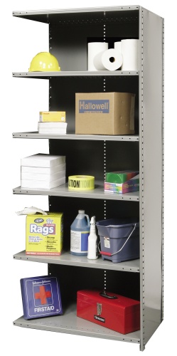 Hallowell stockroom shelving