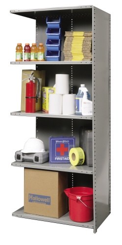Hallowell Hi-Tech 5-Shelf Closed Stockroom Shelving
