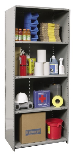 Hallowell Hi-Tech 5-Shelf Closed Stockroom Shelving