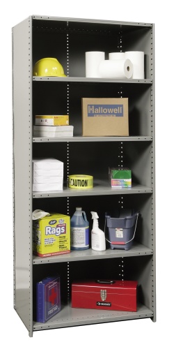 Hallowell stockroom shelving