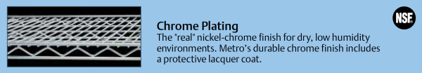 Metro Chrome Plated Tray Slides