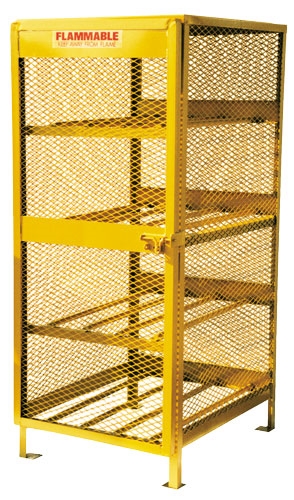 horizontal cylinder storage