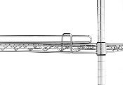 Metro 1 Inch Tall Stainless Shelf Ledge