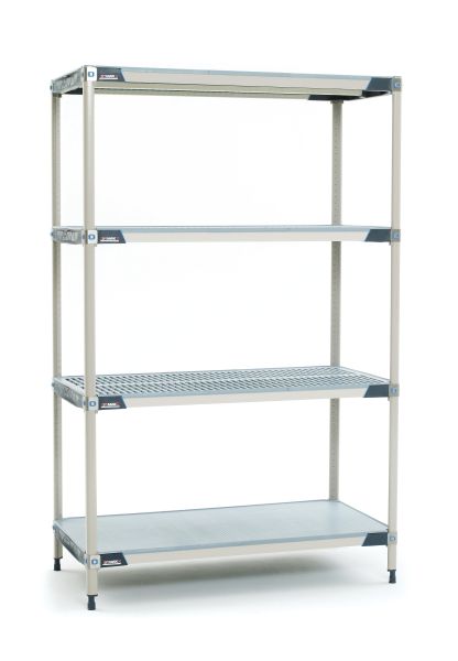 Metro 4-Shelf MetroMax Solid Polymer Shelving Unit