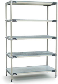 Metro 5-Shelf MetroMax Solid Polymer Shelving Units