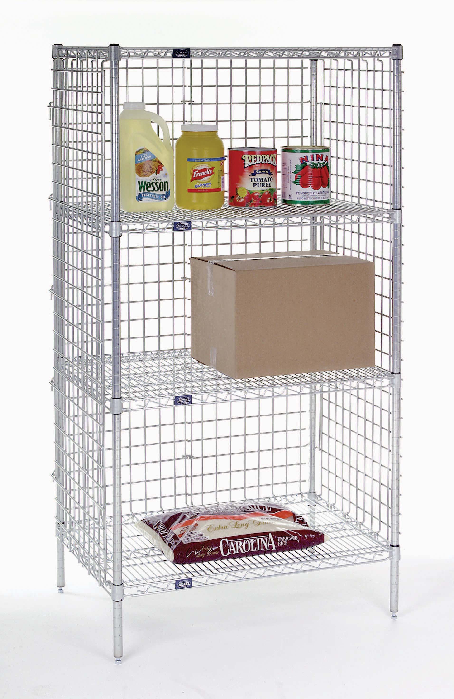 Nexel Stationary Chrome  Wire Security Cage