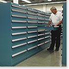 rousseau metal, modular cabinet