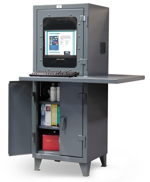 Strong Hold Extra Workspace Computer Cabinet