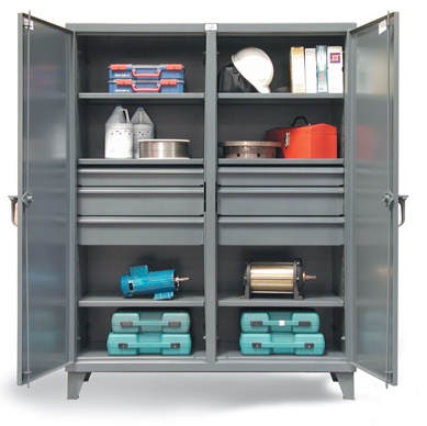 strong hold double shift cabinet