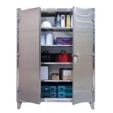 Strong Hold Stainless Storage Cabinet